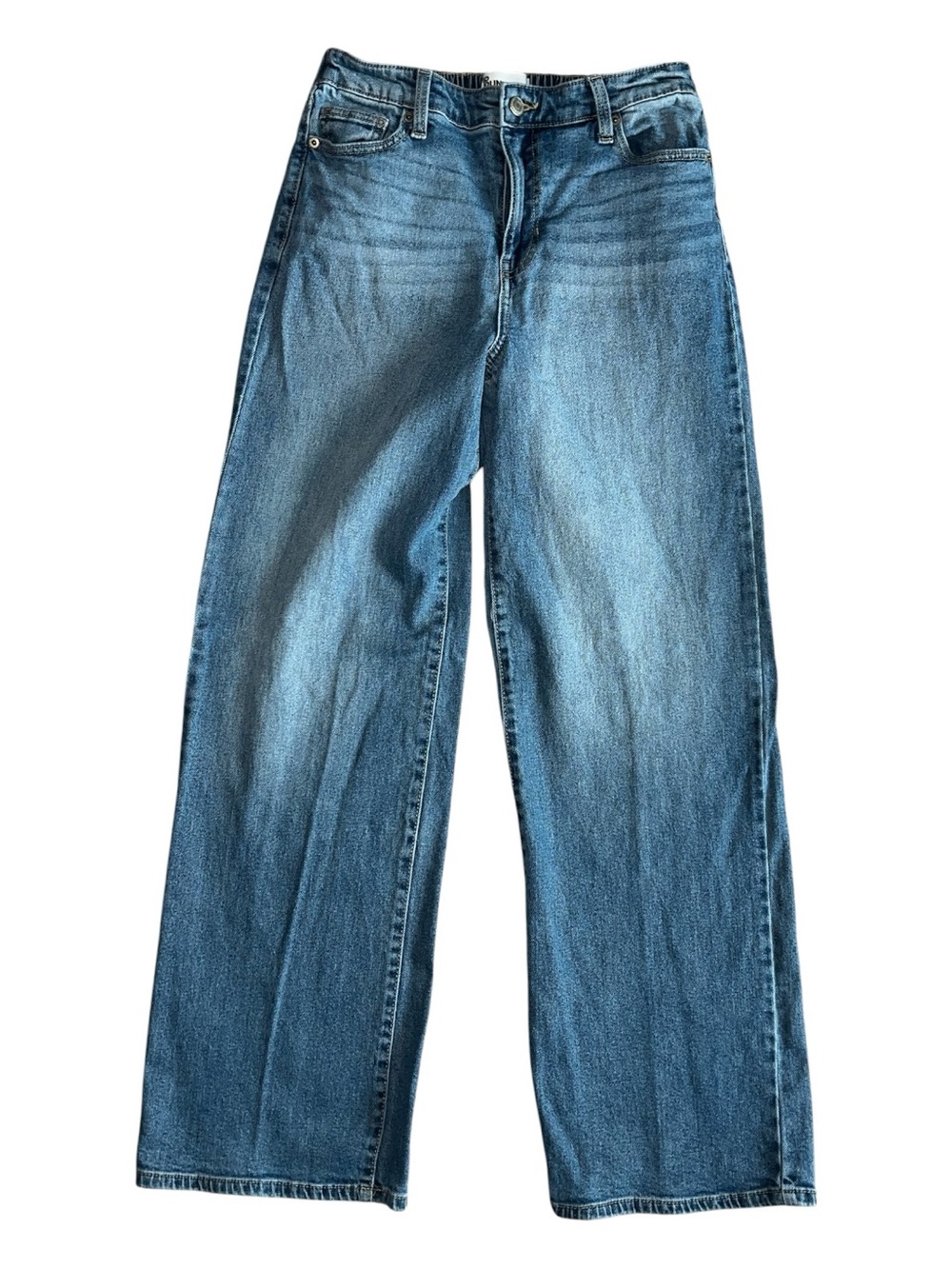 No Boundaries Women's Wide-Leg Jeans in Medium Blue Size 4/6